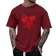 thumbnail image 1 of Tops para hombre, blusas y camisas de manga corta con cuello redondo para hombre, camisetas casuales con estampado de moda para hombre, blusa de manga corta, blusa de poliéster para hombre., 1 of 4