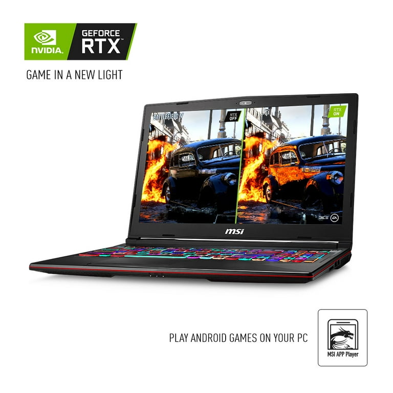 MSI GL63 9SEK-473 15.6 Gaming Laptop Intel Core i7-9750H; Nvidia 