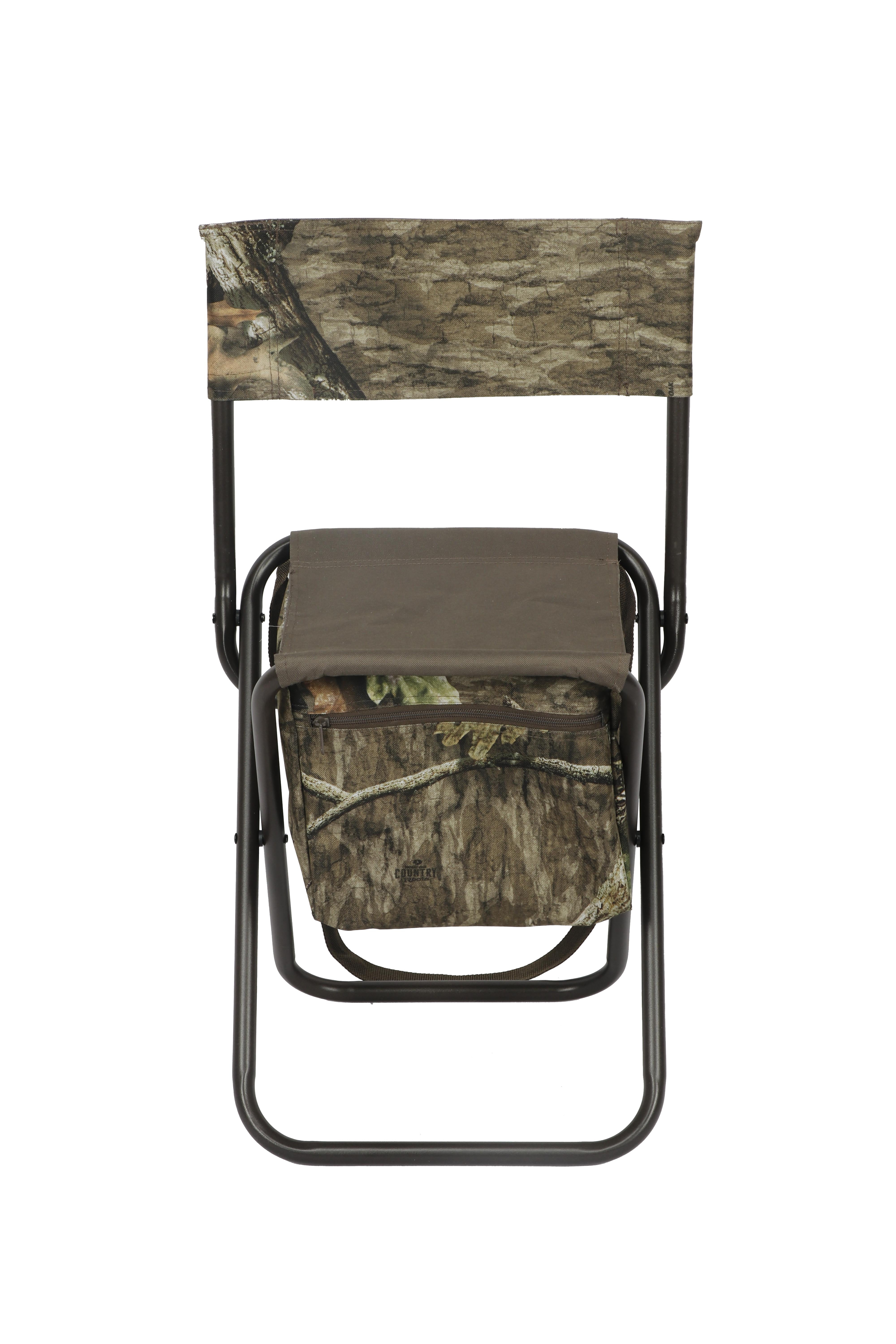 Mossy Oak Hunting Dove Chair with Storage, Mossy Oak Country Roots Camouflage, Adult, Polyester