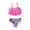 Z6-Pink, variant on Shadoumai Girls Tankini Swimsuits Size 10 Rash Guard Bikini Set Adjustable Strap Tankini Two Pieces Girl Bathing Suit Color Block Swimwear Set Girl