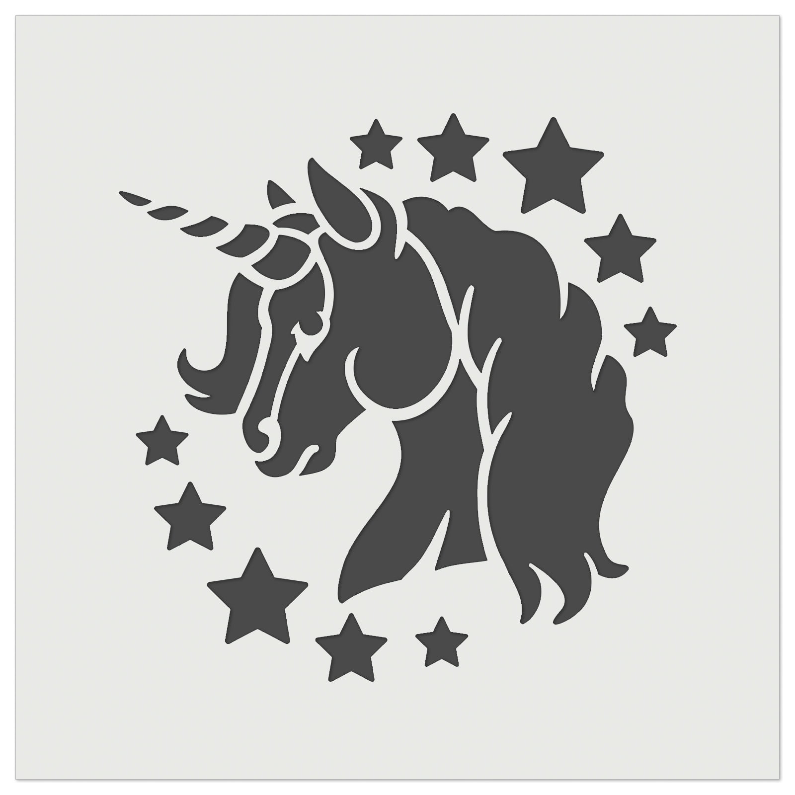 Magical Unicorn Head DIY Cookie Wall Craft Stencil Inch Magical Unicorn Head DIY Cookie Wall Craft Stencil Inch