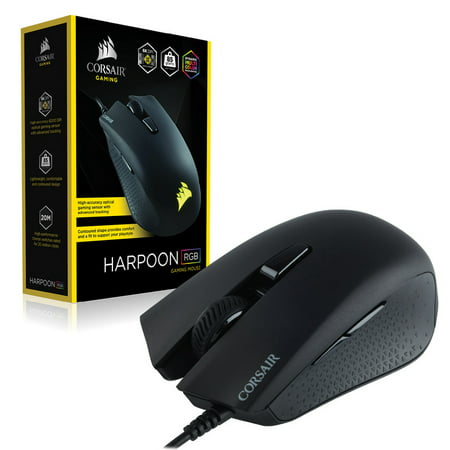 Corsair Gaming HARPOON RGB Gaming Mouse, Backlit RGB LED, 6000 DPI, Optical