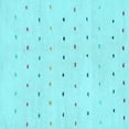 thumbnail image 1 of Ahgly Company Indoor Square Solid Light Blue Modern Area Rugs, 6' Square, 1 of 4