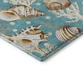 thumbnail image 4 of Addison Rugs Mayfield Washable Coastal Shells Aqua Rectangle Rug, 1'8" x 2'6", 4 of 5