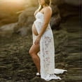 thumbnail image 3 of EYIIYE Women Photography Prop Pregnancy Off Shoulder Sleeveless Lace Maternity, 3 of 6