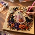 thumbnail image 3 of Halloween Diamond Art Kit Special Shaped 5D Witch Cauldron Ghost Pumpkin Diamond Art Plastic Special Shaped for Home Decor Wall Art Beginner Crafts & Seasonal Party Gifts by MPOISVA, 3 of 7