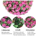 thumbnail image 2 of Artificial Topiaries Balls with Pink Flower : 12 Inch Topiary Balls Artificial Outdoor Decor,Artificial Boxwood Ball Plants Outdoor for Courtyard, Hallway, Park,Wedding (Pink), 2 of 8