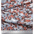 thumbnail image 2 of Soimoi Modal Satin Fabric Two Tone With White Camouflage Print Fabric by Yard 42 Inch Wide, 2 of 3