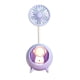 thumbnail image 2 of Ventilador pequeño con luz nocturna, ventilador personal para mujeres, hombres, viajes, camping, al aire libre. Púrpura, 2 of 9