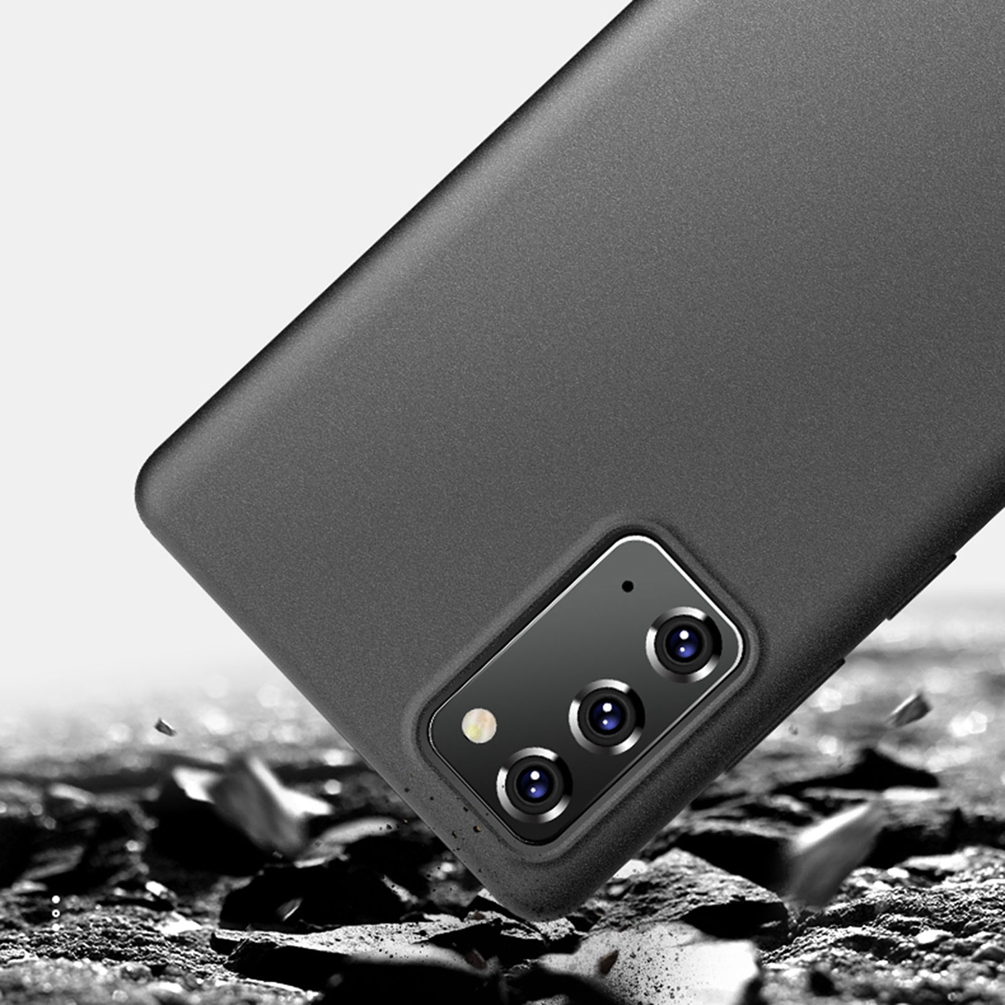 Galaxy Note 20 Case, Dteck Ultra Slim Fit Matte Finish Soft TPU Back Phone Case Cover For Samsung Galaxy Note20 5G, Black