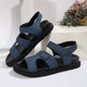 thumbnail image 5 of MKLEKYY Sandalias de Piso para Mujer, Sandalias de Cuero Con Plataforma Abierta A La Moda de Verano para Mujer, Zapatos Cómodos y Transpirables, 5 of 5