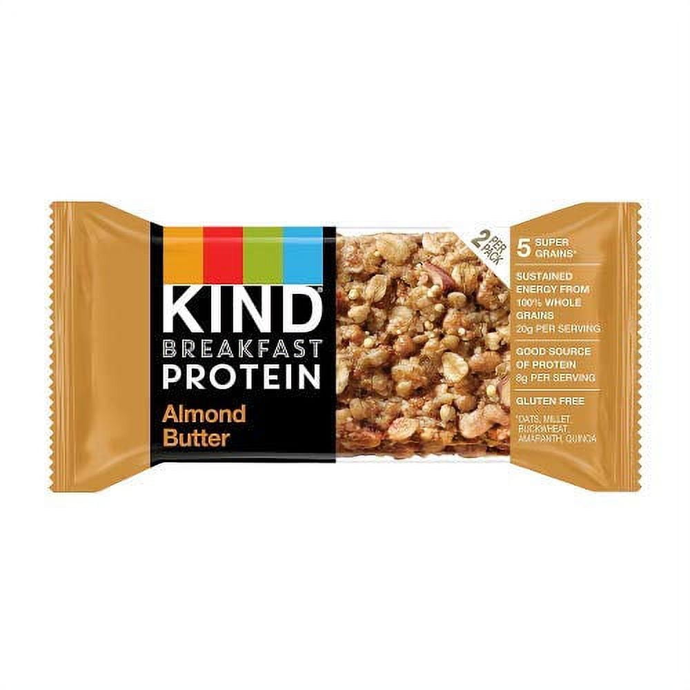Kind Breakfast Bars Variety 6 Flavors, Dark Chocolate, Blueberry Almond, Honey Oat, Peanut Butter, Almond Butter,Peanut Butter Dark Chocolate 12 Pack