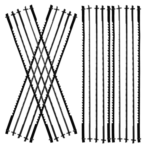Worgeous 24pc Hacksaw Blades For Wood Plastic Metal High-Speed Cutting Carbon Steel For Diy And Professional Use Fits Hacksaws Efficient And Reliable