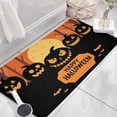 thumbnail image 3 of Pumpkin Spooky Front Door Mat,Non-Slip Doormat Halloween Floor Entryway Rug 17x31.5 Inch Switch Rug for Room Winter Laundry, 3 of 4