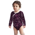 thumbnail image 2 of Xecao Snowflakes and Hearts Print Baby unisex-baby Cotton Long-sleeve Bodysuits-12 Months, 2 of 6