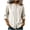 #0143-Beige, variant on Womens Shirts Mandarin Collar 3/4 Sleeve Button Front Side Pocket Plain Casual Blouses Relaxed Fit Everyday Wear Lightweight Womens Tops