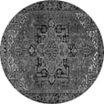 thumbnail image 1 of Ahgly Company Indoor Round Persian Gray Traditional Area Rugs, 6' Round, 1 of 1