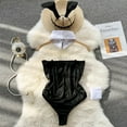 thumbnail image 2 of Bunny Fille Combinaison Poitrine Enveloppée Cosplay Uniforme de Jeu de Rôle Lingerie Érotique Aguichant Combinaison Ajustée Pyjama Bodycon Chat, 2 of 7