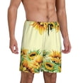 thumbnail image 2 of Sikiie Sunflowers On A Yellow Background Mens Pajama Shorts, Lightweight Lounge Pant with Pockets Soft Sleep Pj Shorts for MenXX-Large, 2 of 6