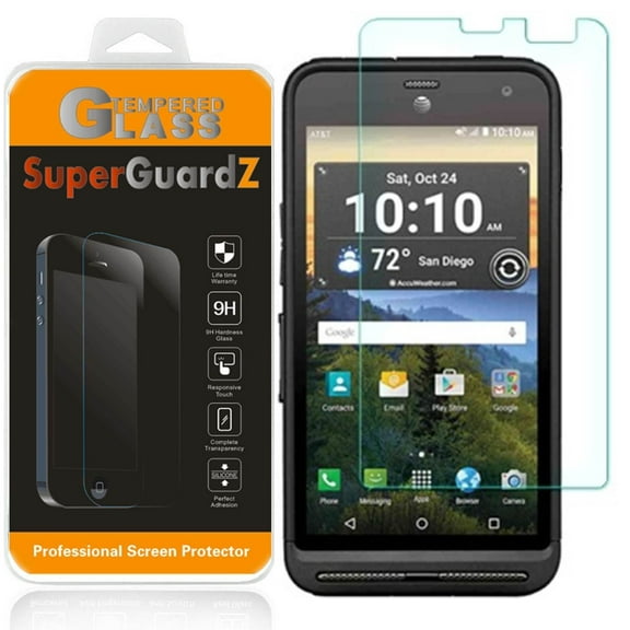 [2-Pack] For Kyocera DuraForce XD - SuperGuardZ Tempered Glass Screen Protector, 9H, Anti-Scratch, Anti-Bubble, Anti-Fingerprint