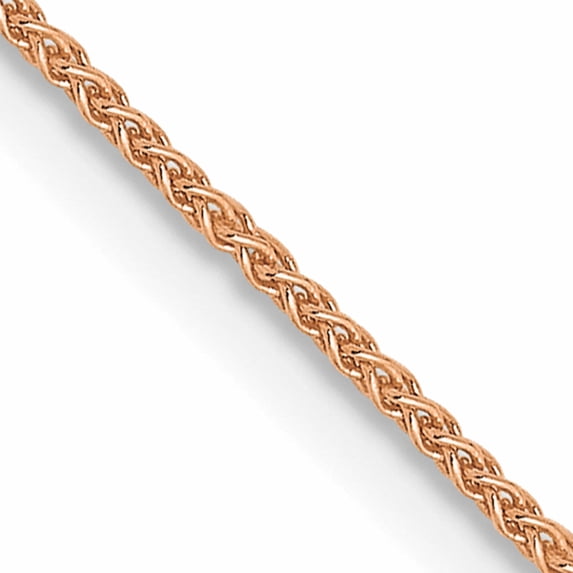 14K Rose Gold Jbsp's .8mm Spiga (Wheat) Chain (20 X 0.8) Made In Peru 1203-20