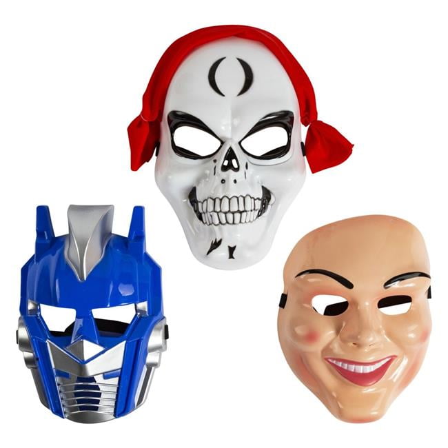 DDI 2340011 Plastic Halloween Masks Assorted Case of 24