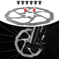 thumbnail image 3 of BUCKLOS 160 mm/180mm MTB Disc Brake Rotor, HS1 Bicycle Brake Disc Rotor, Stainless Steel Bicycle Rotors with 6 Bolts, fit for Road Bike, Mountain Bikes, BMX, 3 of 7