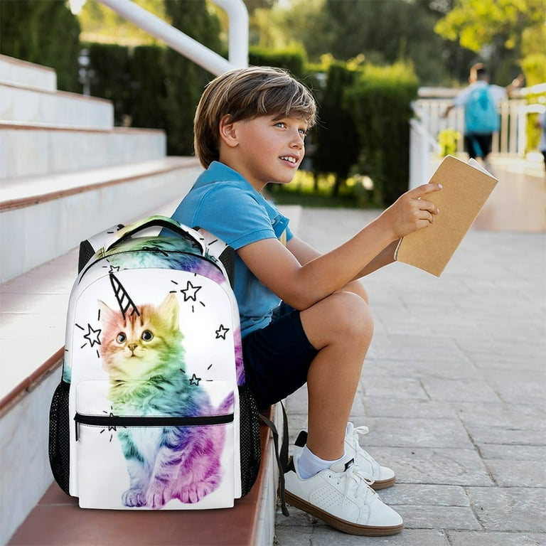 Cat unicorn backpack sale