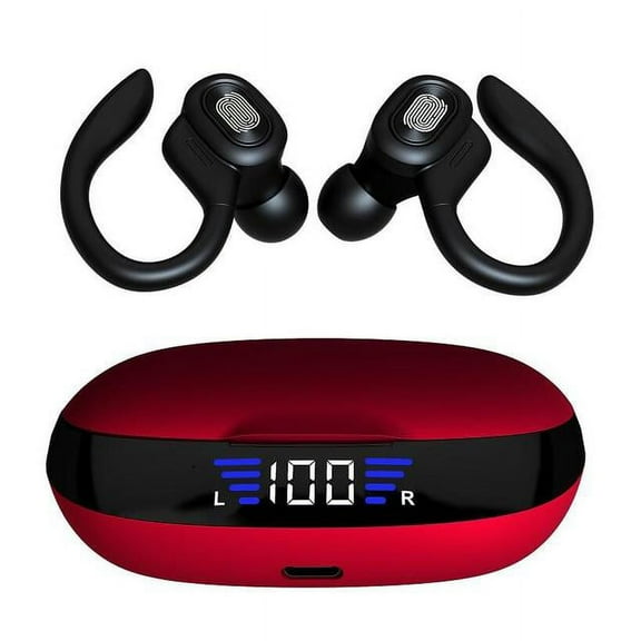 Sports Bluetooth Wireless Headphones With Mic Ipx6 Waterproof Ear Hooks Bluetooth Earphones Hifi Stereo Music Earbuds Heasets - Earphones & Headphones