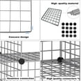 thumbnail image 5 of 8-Cube Wire Storage Organizer | 24.8"L x12.4"W x48.4"H Modular DIY Metal Grid Shelving for Living Room Office Closet, 5 of 6