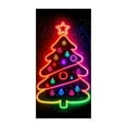 thumbnail image 2 of Hometravel Fluorescent Christmas Tree Door Curtain, Glowing Holiday Party Entrance Decor, Light-Up Front Door Porch Display for Seasonal Celebration, 2 of 6