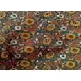 thumbnail image 4 of oneOone Cotton Poplin Fabric Leaves & Floral Block Printed Fabric 1 Yard 56 Inch Wide, 4 of 5