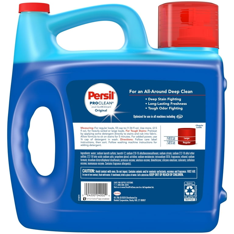 Persil Power Gel Liquid Laundry Detergent, With Deep Clean, 50 OFF