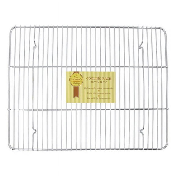 1 Pc, Mrs. Anderson'S Baking Baking 12-3/4 In. W X 16-1/2 In. L Cooling Rack Silver