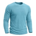 thumbnail image 5 of JIAYUE Men's T Shirt Loose Fit Casual Fashionable Round Neck Casual Long Sleeve Tees Everyday Comfort Lightweight Breathable For Outdoor Workout And Sport Wear, 5 of 8