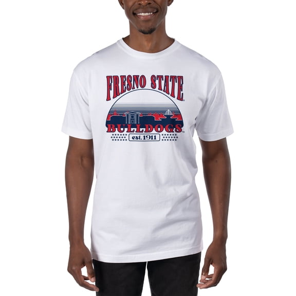 Men's Uscape Apparel White Fresno State Bulldogs T-Shirt