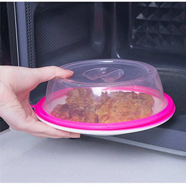 Microwave Oven Splash Guard 2 Pcs Microwave Cover 23*5.5cm / 9.1*2.2in Large  Microwave Plate Cover For Food Microwave Hood With Adjustable Steam Valve