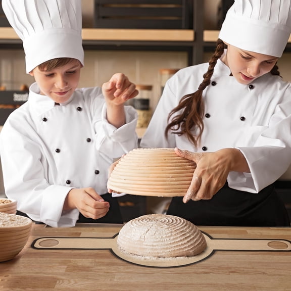 PTOOTP Practical Dough Mat Brown Glass Fiber for Baking and Kneading