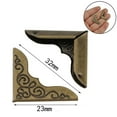 thumbnail image 5 of Vintage Style Covers, 50 Pieces Zinc Alloy Metal Corner Protectors For Books, Scrapbooks, Albums, Diaries, Folders, Files, Menus, Pocket Calendars, Waterproof And Moisture-Proof,, 5 of 5