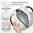 thumbnail image 3 of Honeii Frog and Mushrooms Print Insulated Lunch Bag Women Reusable Lunch Box with Pocket for Work Picnic Travel -One Size, 3 of 6