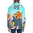 thumbnail image 4 of Tom And Jerry Boys Girls Unisex Hoodie Novelty Pattern Hooded Pullover Sweatshirt with Pocket, Casual Hoodies Outerwear Gifts for Teens Kids, 4 of 8