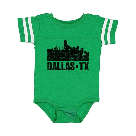 

Inktastic Dallas Texas City Skyline with Grunge Gift Baby Boy or Baby Girl Bodysuit