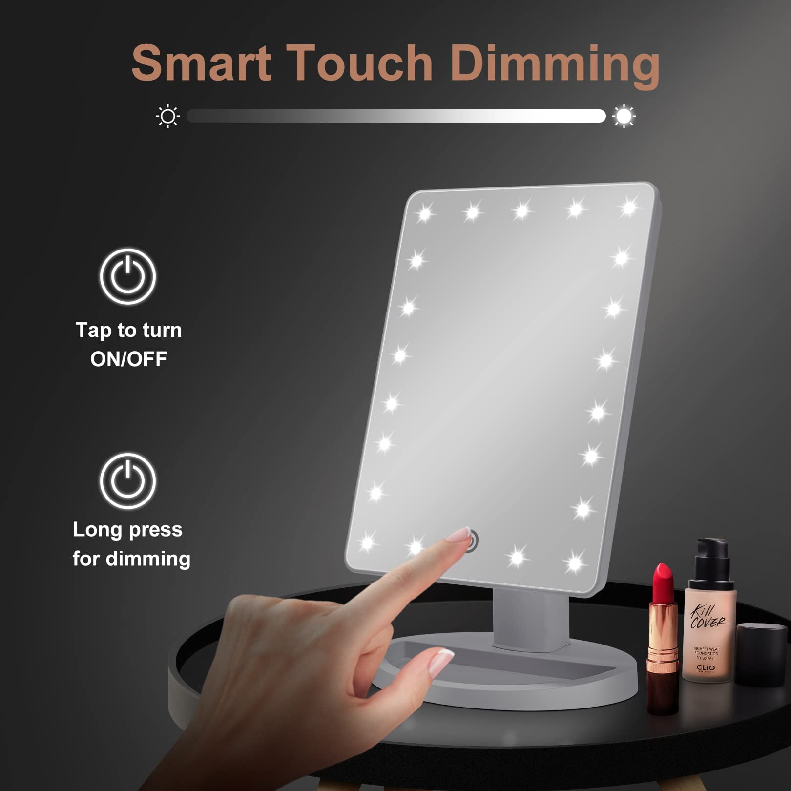 Funtouch Lighted Makeup Mirror With 10X Magnification photo 3