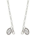 thumbnail image 1 of Best Mom Ever Oval Silvertone Face Mask Necklace, 1 of 2