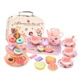 thumbnail image 1 of lionlar Tea Party Toys Developmental Toy Kitchen Tableware Set for Kids Kindergarten Flowers, 1 of 9