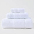thumbnail image 1 of Nvzi 1 toalla de baño para manos, HomeAll algodón súper suave y muy absorbente para ducha, piscina, toalla de mano de 13,78 x 13,78 pulgadas (blanco), 1 of 1