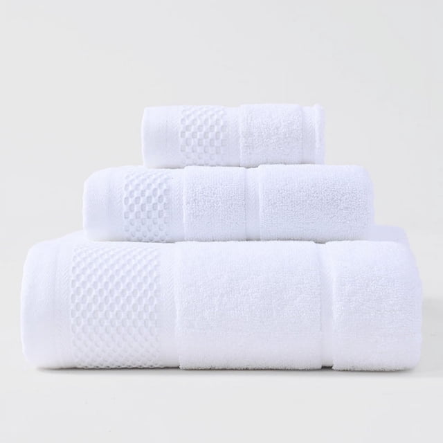 Nvzi 1 toalla de baño para manos, HomeAll algodón súper suave y muy absorbente para ducha, piscina, toalla de mano de 13,78 x 13,78 pulgadas (blanco)