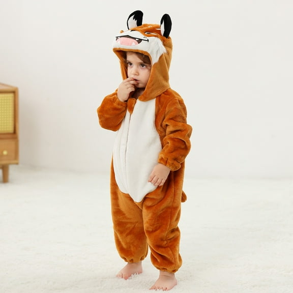 Baby Girl Boy Romper Cartoon Animal Outfit Long Sleeve Romper Baby Christmas Jumpsuit Clothes 6-12 Months