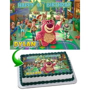 Toy Story Edible Cake Image Topper Personalized Birthday Party 1/4 Sheet (8"x10.5")