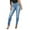 Dark Blue, variant on Fjofpr Clothing Ripped Jeans for Women High Waisted Jeans for Women Stretchy Jeans for Women Trendy Slimming Womens Hole Button Zipper Pocket Casual Flares Wide Leg Slim Pants